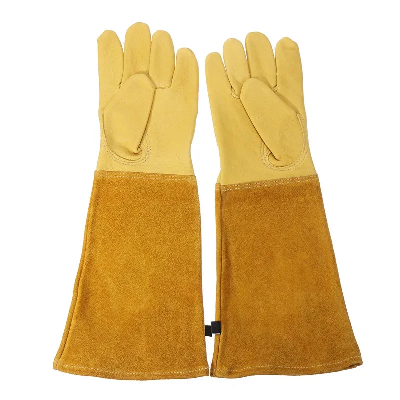 Robuste Dornenfeste Gartenhandschuhe mit Langem Schutz Ärmel für Rosenschnitt Arbeit Kaufschwan®