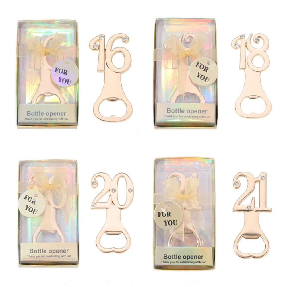 Zahlen Flaschenöffner – Kreatives Party Geschenk für Geburtstag & Jubiläum Kaufschwan®