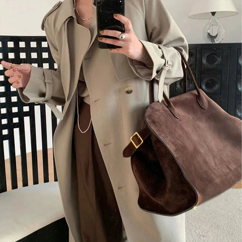 High-End Nischen Design Handtasche – Große Retro Pendler- & Outdoor Reisetasche | Neue Damenhandtasche für Herbst & Winter Kaufschwan®