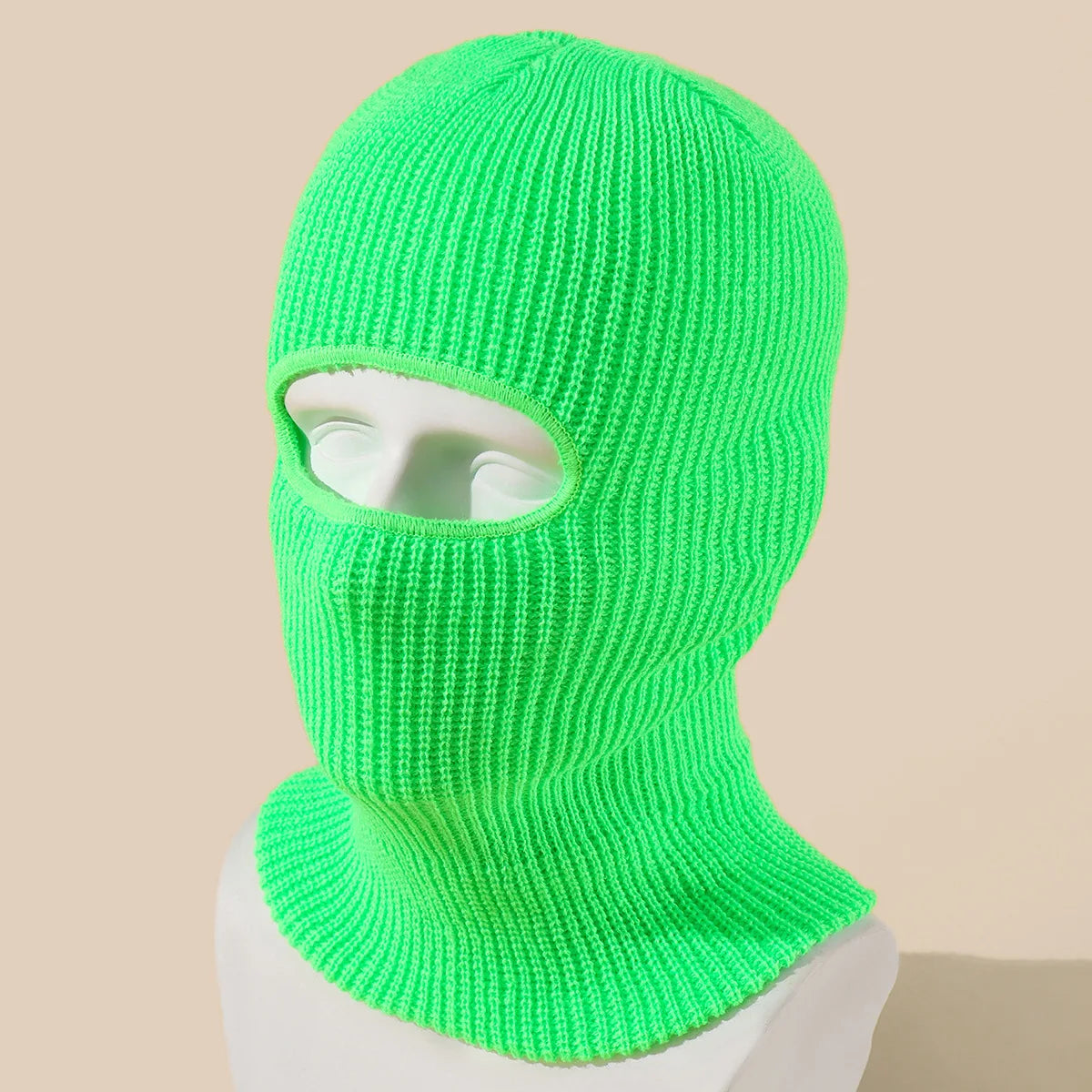 Unisex 1-Loch Skimaske Balaclava – Gestrickte Vollgesichts-Beanie Mütze | Winddichte Wintermütze für Damen & Herren beim Radfahren & Outdoor Kaufschwan®