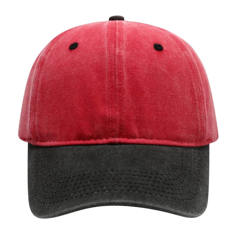 Vintage Washed Baseballkappe | Herren & Damen Farblich Abgestimmte Baseballcap | Lässige Snapback Hip Hop Baseballcap für Frühling & Sommer Kaufschwan®