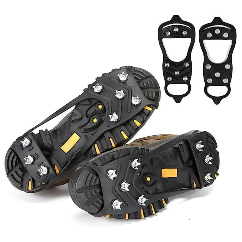 5/8-Zacken Eis Krallen Schuhüberzüge – Anti-Rutsch Spikes für Schuhe | Outdoor Wandern & Bergsteigen Schnee Steigeisen Kaufschwan®