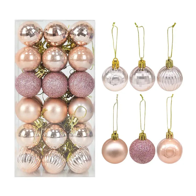 36 Stück Weihnachtskugeln Set – Rot & Gold | Christbaumkugeln Deko für Zuhause, Weihnachten & Neujahr 2026