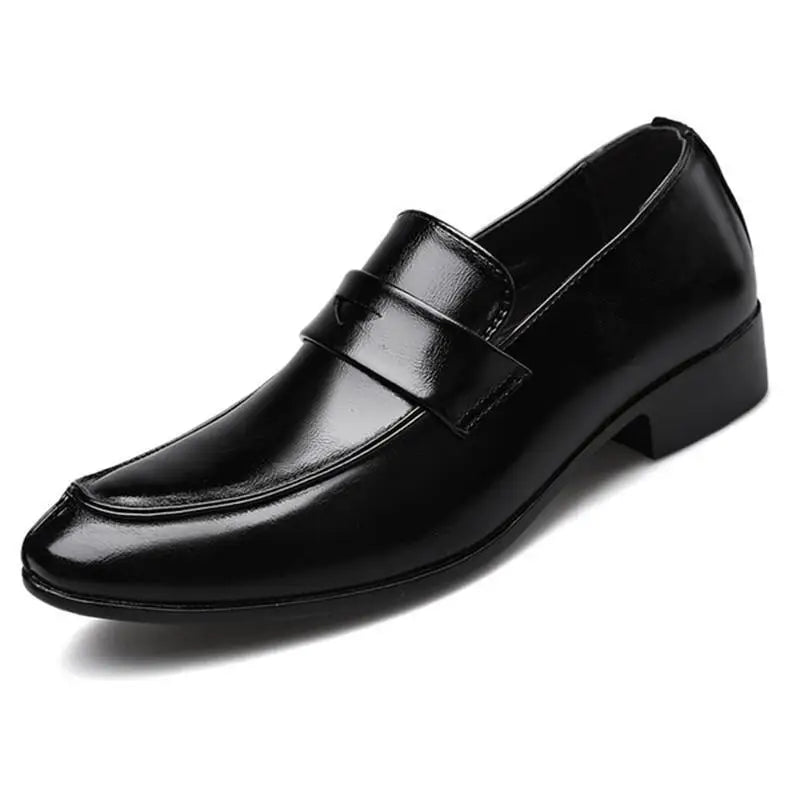 Herren Business-Loafer mit Spitze – Elegante Slip-On Lederschuhe | Formelle Freizeitschuhe Kaufschwan®