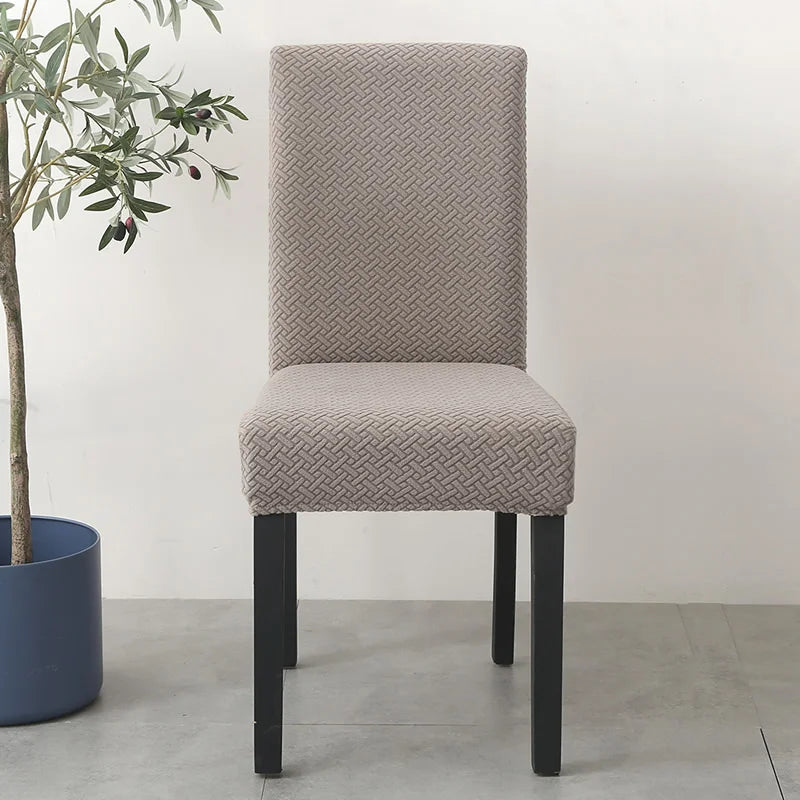 Elastischer Esszimmer Stuhlbezug – Dehnbarer Dicker Jacquard Küchenstuhl Überzug für Esszimmer, Hotel, Hochzeit & Bankett Kaufschwan®