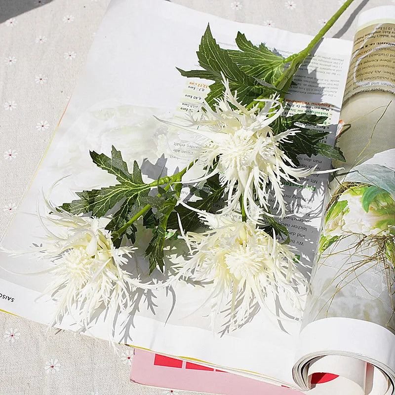 Realistisch aussehender Beerenzweig – Künstliche Blumen für Hochzeit, Weihnachten & Herbstdekoration | Kunstzweige für Wohn- & Eventdeko Kaufschwan® Weiß