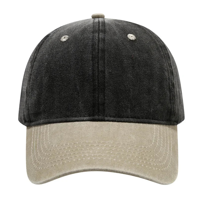 Vintage Washed Baseballkappe | Herren & Damen Farblich Abgestimmte Baseballcap | Lässige Snapback Hip Hop Baseballcap für Frühling & Sommer Kaufschwan®
