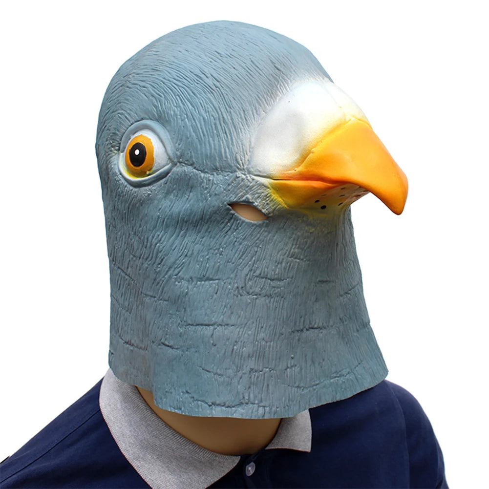 Halloween & Feiertags Partyzubehör Tier Latex Maske – Tauben Kopfmaske für Kostüm, Cosplay & Lustige Requisiten Kaufschwan®