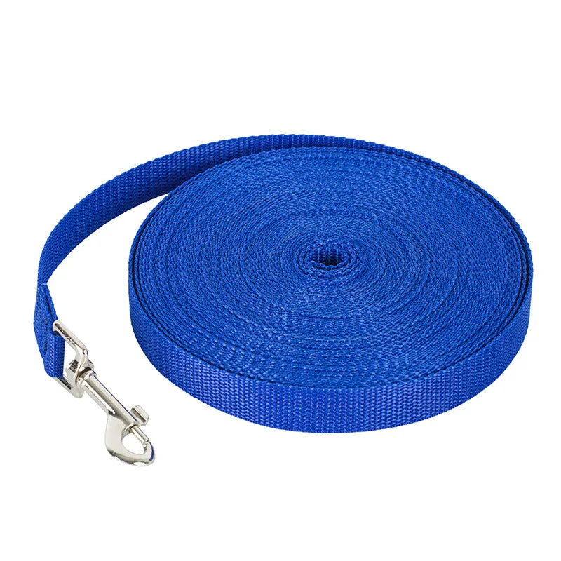 Lange Nylon Hundeleine 1.2M–30M Trainingsleine Verlängerte Kontrollleine für Outdoor Training Hunde Kaufschwan® Blau 1.5m