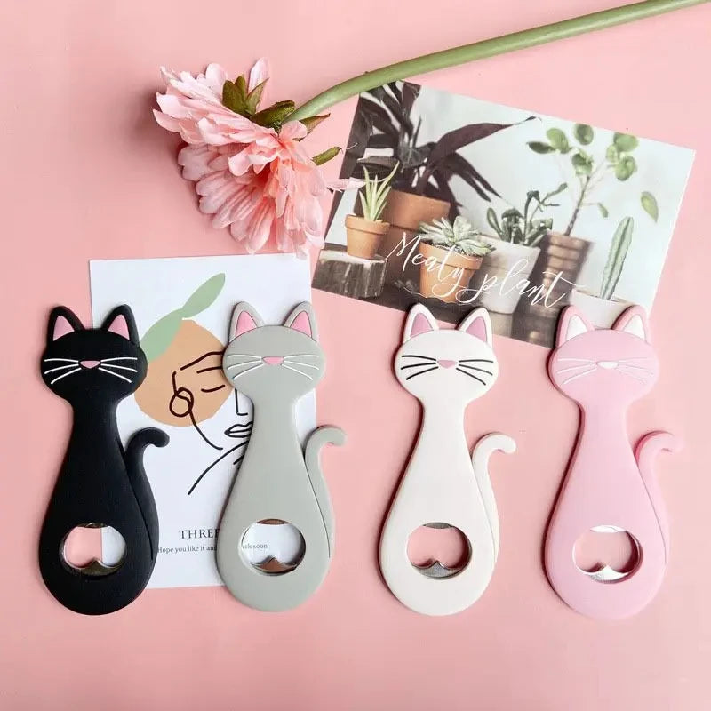 Süßer Katzen Flaschenöffner Magnet – Kühlschrank Dekoration Geschenk Kaufschwan®