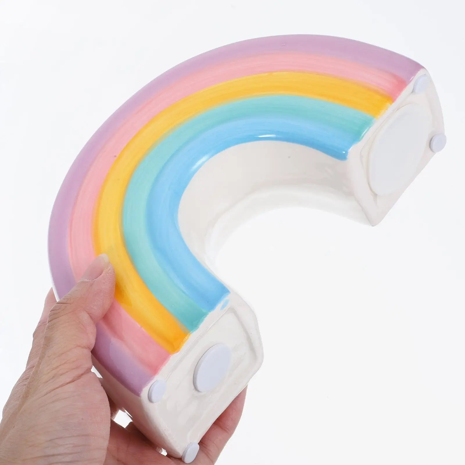 Keramik Regenbogen Sparschwein – Cartoon Münz Sparpot für Kinder Kaufschwan®