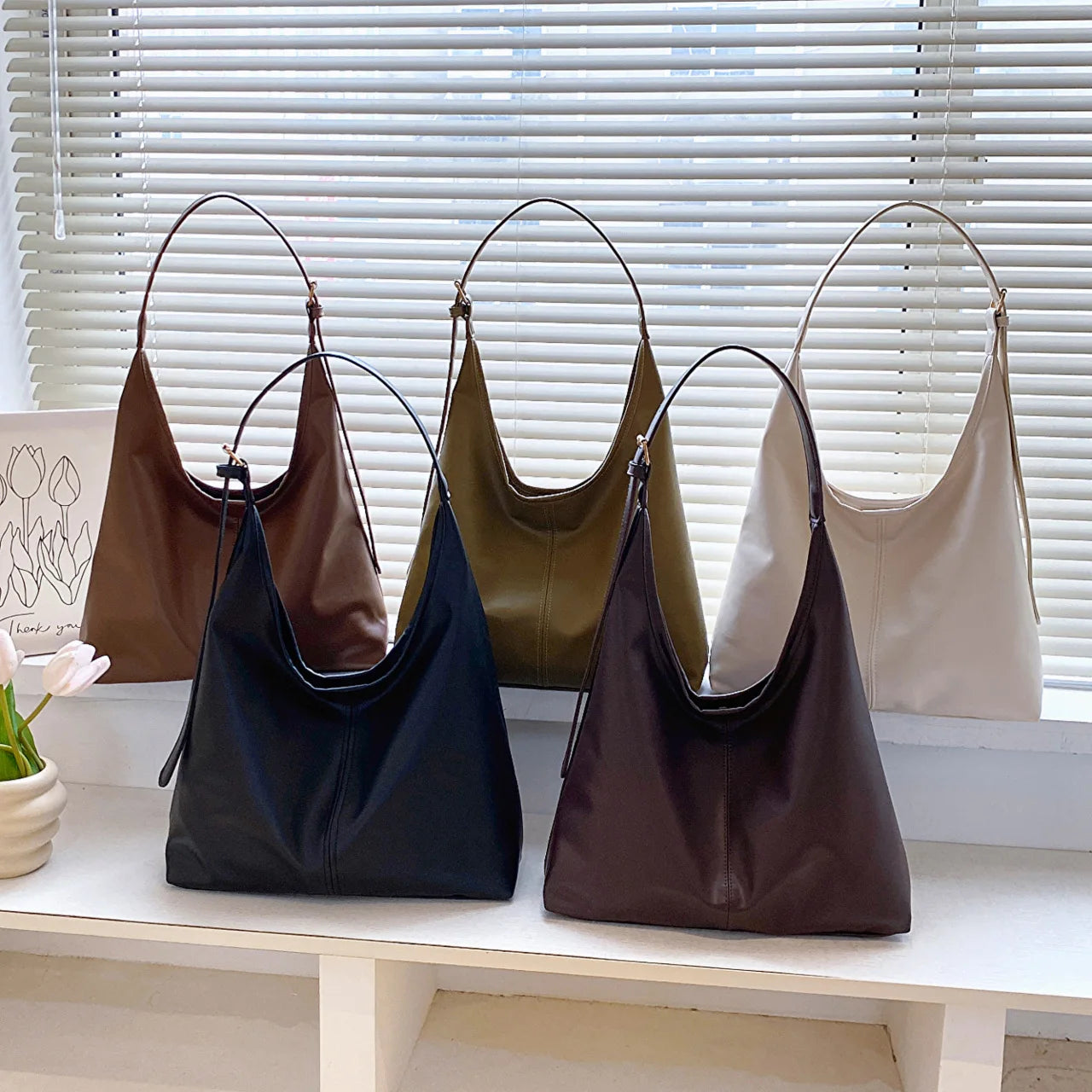 Große Damen Tote Tasche für Eine Schulter – Lässige & Vielseitige Crossbody Handtasche | Modische Schlichte City Tasche Kaufschwan®