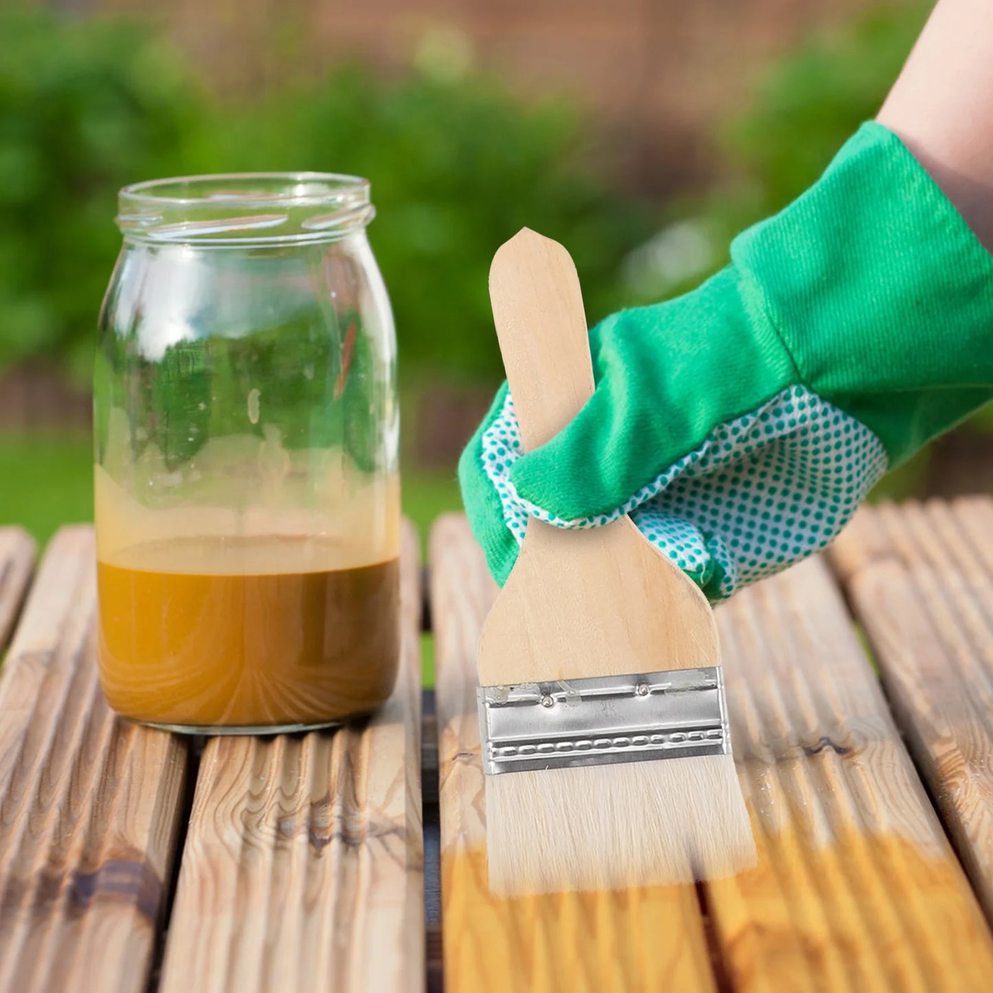 Woll Pinsel Set mit Holzgriff – Mal- und Bastelwerkzeug für Wand und Möbel Kaufschwan®