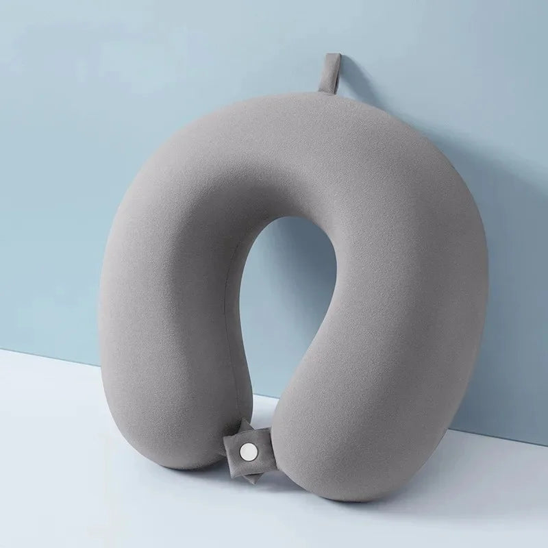 Multifunktionales U Förmiges Reisekissen – Memory Foam Nackenkissen mit Langsamer Rückfederung Kaufschwan® Grau 29x30x12cm