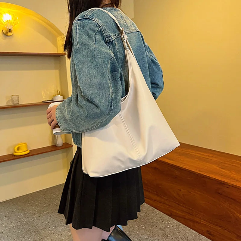 Große Damen Tote Tasche für Eine Schulter – Lässige & Vielseitige Crossbody Handtasche | Modische Schlichte City Tasche Kaufschwan®