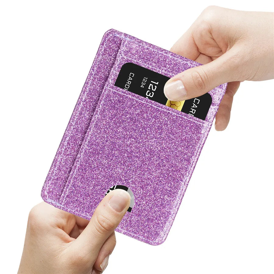 Glänzende Schlanke Minimalistische Geldbörse – RFID Schutz ID Kartenhalter Fronttaschen Kreditkartenetui für Frauen & Mädchen Kaufschwan®
