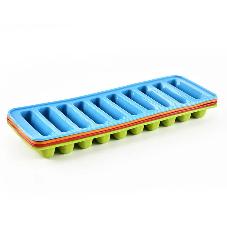 Schmale Eiswürfelform aus Silikon – Für Wasserflaschen, Cocktails & Softdrinks Kaufschwan®