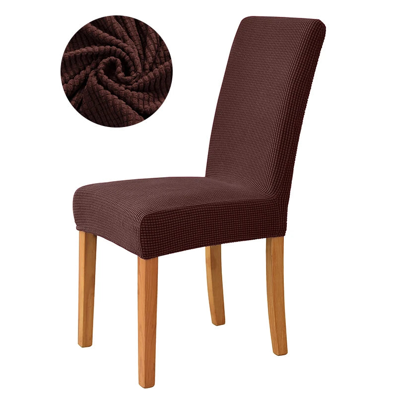 Elastischer Esszimmer Stuhlbezug – Dehnbarer Dicker Jacquard Küchenstuhl Überzug für Esszimmer, Hotel, Hochzeit & Bankett