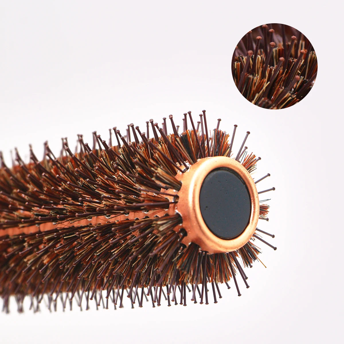 Rundbürste mit Holzgriff – Professionelle Antistatische Haarbürste | Locken- & Toupierbürste für Friseure Kaufschwan®
