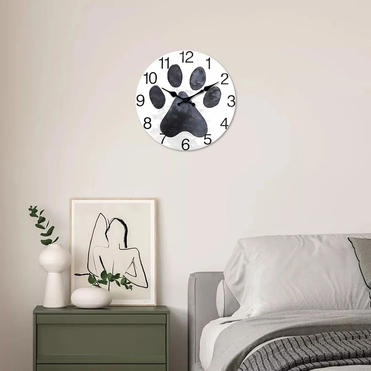Holz Muster Wanduhr – Leise Quarz Deko Uhr Kaufschwan®