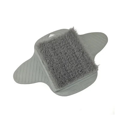 Silikon Fußbürste Massage Slipper – Dusch Fußreiniger mit Bimsstein & Saugnäpfen Kaufschwan® Grau