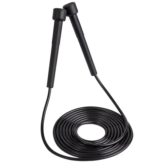 Professionelles Speed Springseil – Verstellbares PVC Skipping Rope | Fitness- & Boxtraining Springseil für Damen & Herren Kaufschwan® Schwarz