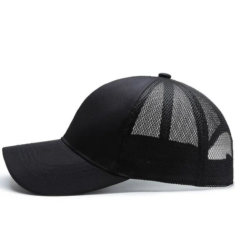 Outdoor Sport Baseballkappe | Herren Sommer Atmungsaktive Mesh-Baseballcap | Leichte Solide Farbe für Freizeit & Outdoor Kaufschwan®