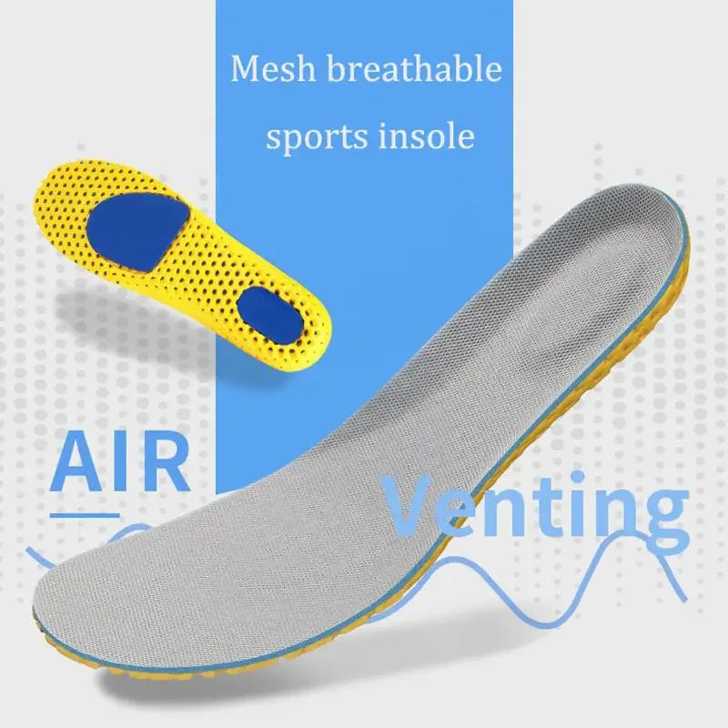 Weiche Memory Einlegesohlen | Atmungsaktive Mesh Sporteinlagen für Damen & Herren | Dämpfung & Fußgewölbeunterstützung Kaufschwan®