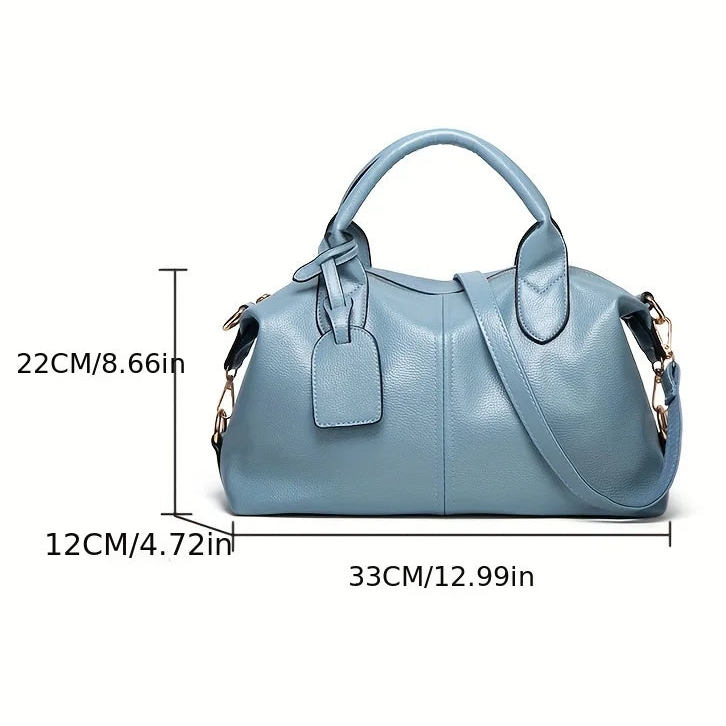 Elegante Damenhandtasche aus Oil-Wax Kunstleder mit Großem Fassungsvermögen – Boston Schulter- & Crossbody Tasche mit Reißverschluss Kaufschwan®