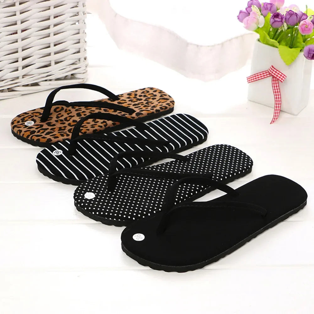 Mode Sommer Gummi Sandalen Flip-Flops | Damen & Herren Leoparden Slipper | Indoor, Outdoor & Strand Flache Slides Kaufschwan®