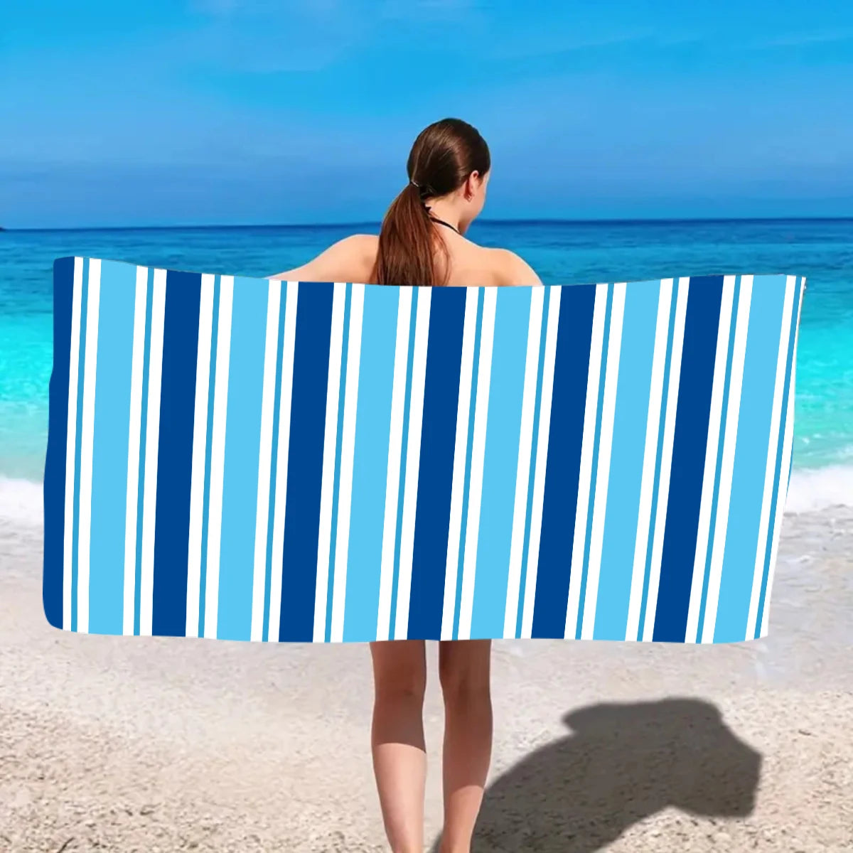 Ultrafeines Mikrofaser Strandtuch – Schnell Trocknend & Saugfähig | Multifunktionales Handtuch für Schwimmen, Yoga, Reisen & Camping Kaufschwan®