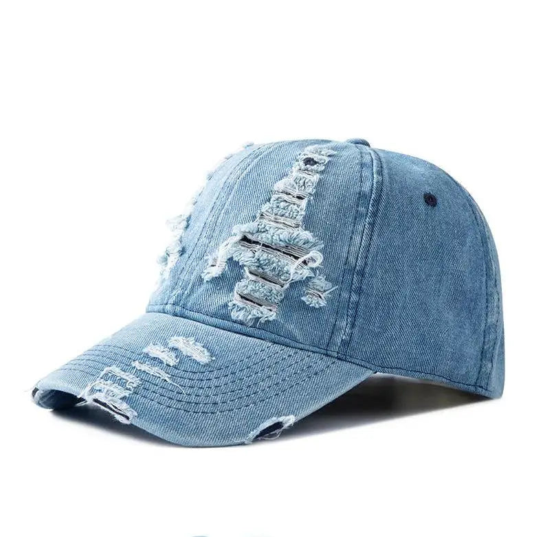 Baseballcap aus Gewaschenem Denim | Vintage Baseballcap für Damen & Herren | Atmungsaktive Verstellbare Baseballcap für Frühling & Sommer Kaufschwan®