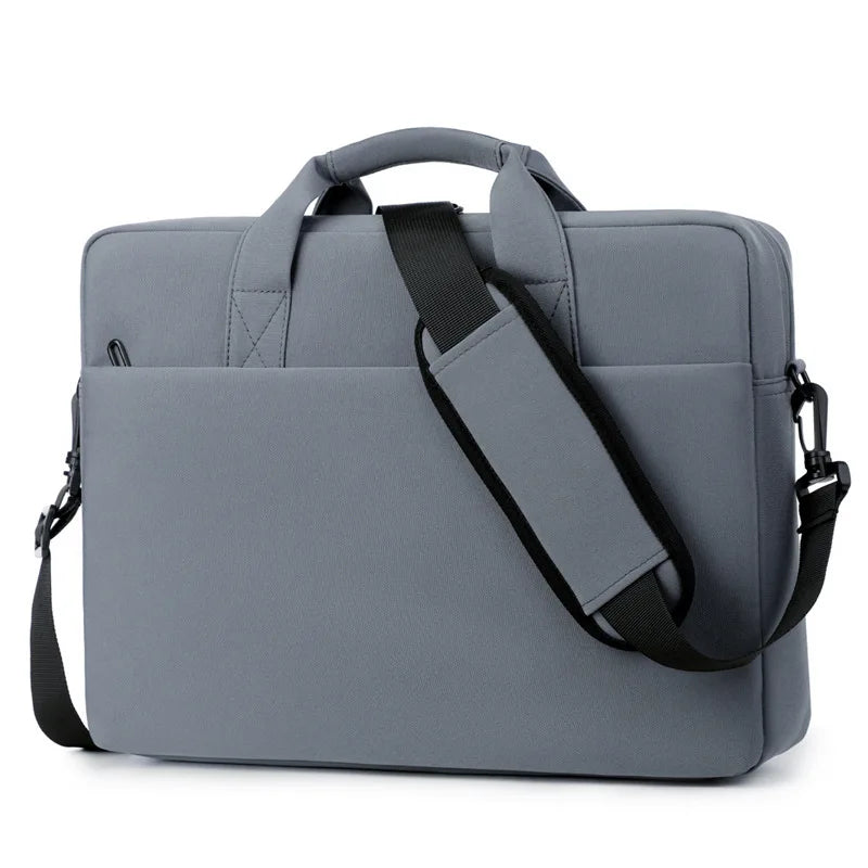 Laptop Schultertasche & Aktentasche – Schützende Notebook-Hülle als Handtasche für MacBook, Lenovo, Asus, Samsung, Dell & Laptops Kaufschwan® Grau 13-14 Zoll