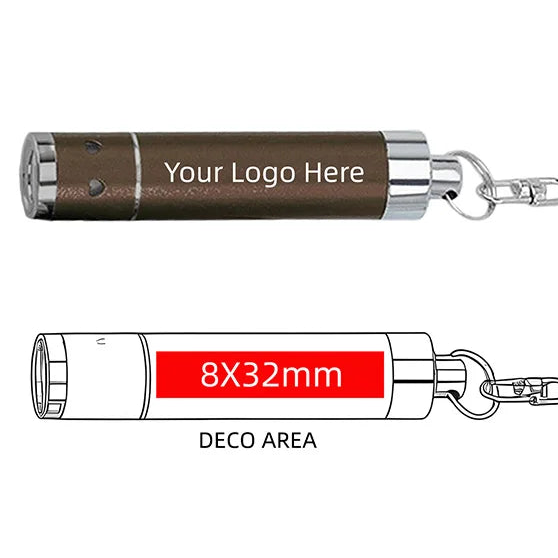 30 Stück Personalisierte LED-Schlüsselanhänger Taschenlampen – Mit Firmenlogo | Superhelle Mini-Leuchte für Werbung & Events Kaufschwan®