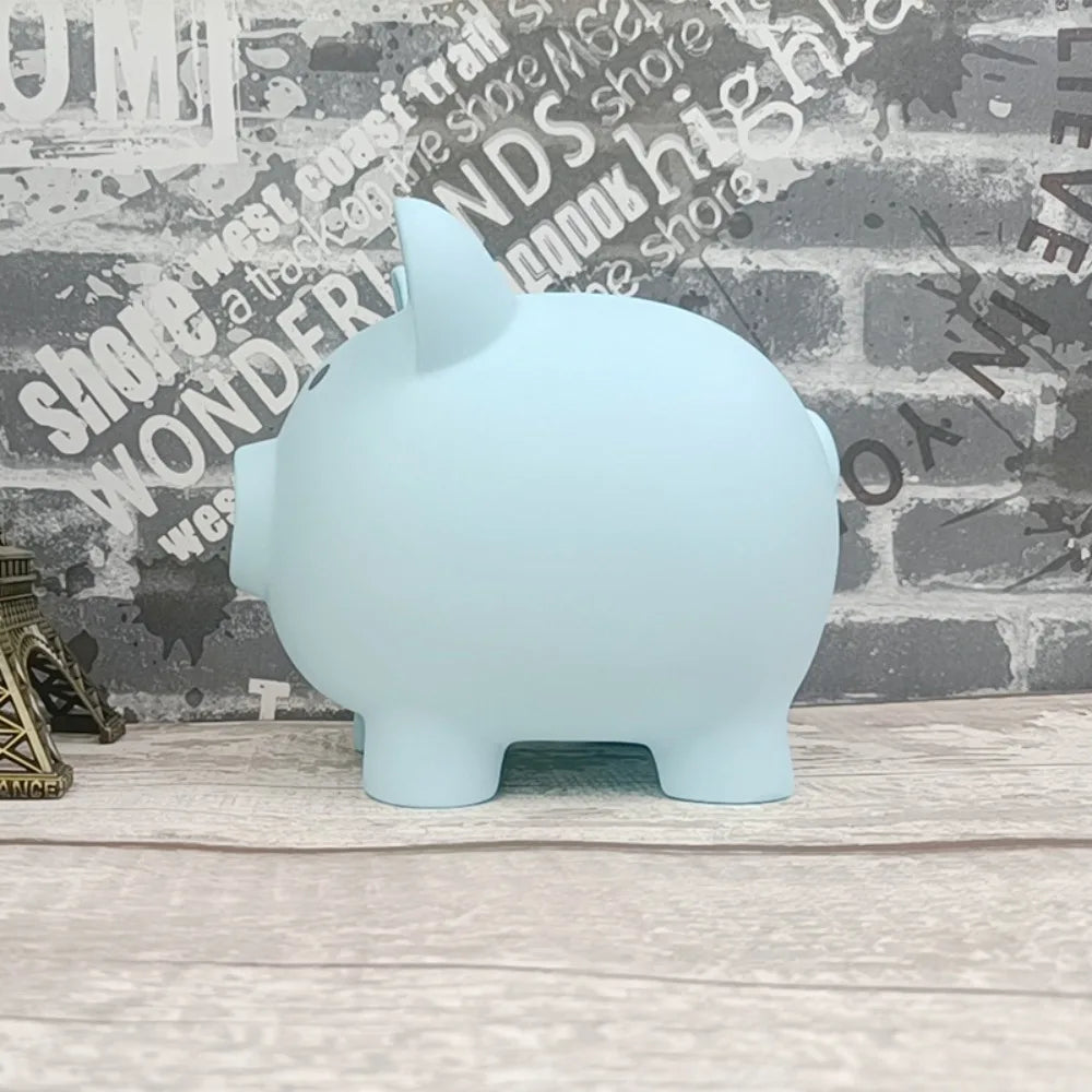 Cartoon Schwein Spardose – Kinder Münz Sparbox und Geschenkidee Kaufschwan® Blau
