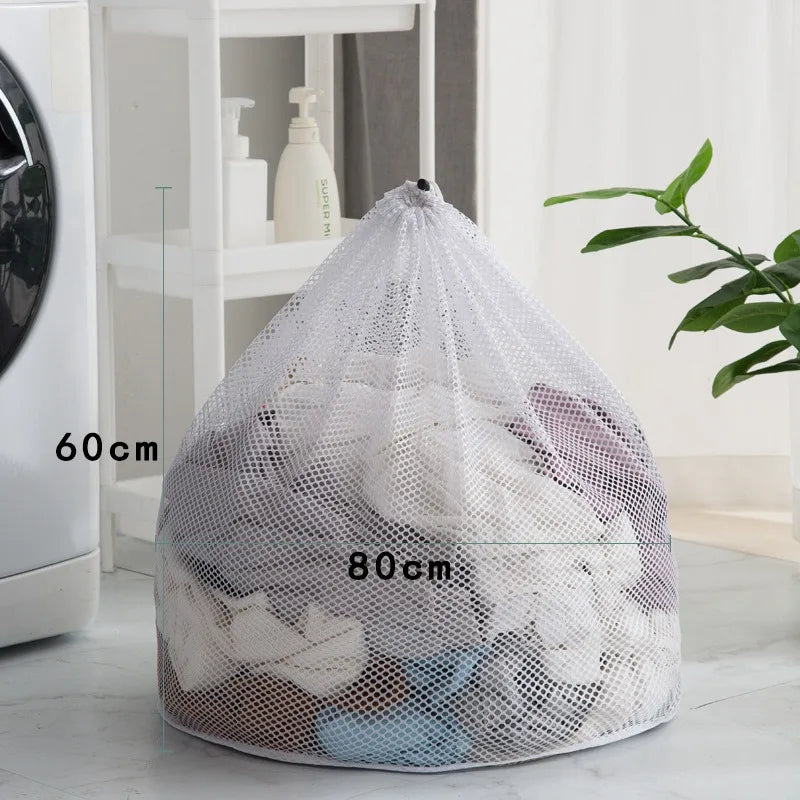 Wäschenetz für Waschmaschine – Waschbarer Netzbeutel für Schmutzwäsche | Wiederverwendbarer Beutel zum Schutz der Kleidung Kaufschwan® 60x80cm