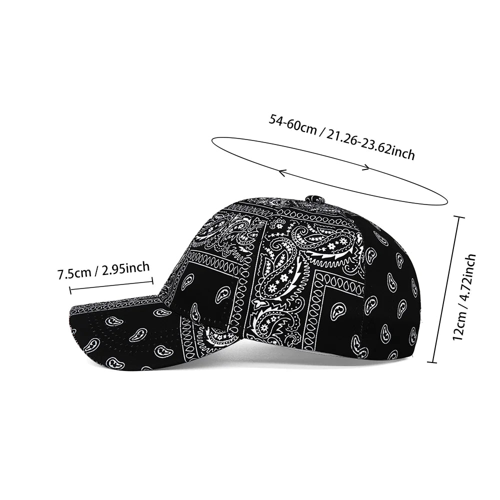 Cashew Blumen Unisex Baseballkappe | Verstellbare Baseballcap für Damen & Herren | Sommer Outdoor Sonnenkappe Hip Hop Trucker Kaufschwan®