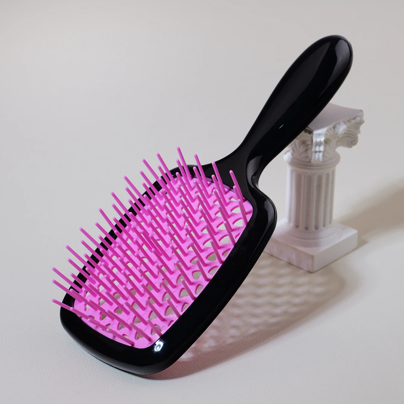 Herzförmige Multi-Color Haarbürste – 1/3 Stück | Antistatische Bürste für Nasses & Trockenes Haar, Perückenfreundlich Kaufschwan® Rosa