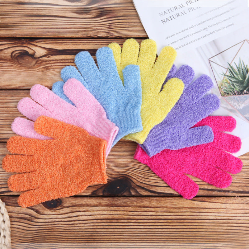 2er Set Peeling Badehandschuhe – Körper Massage Dusch & Spa Reinigungs Set Kaufschwan®