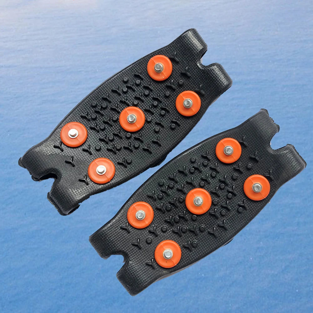 5-Zacken Anti-Rutsch Steigeisen – Unisex Schnee Krallen Schuhüberzüge für Gehen & Wandern | Winter Grips für Mehr Halt Kaufschwan®