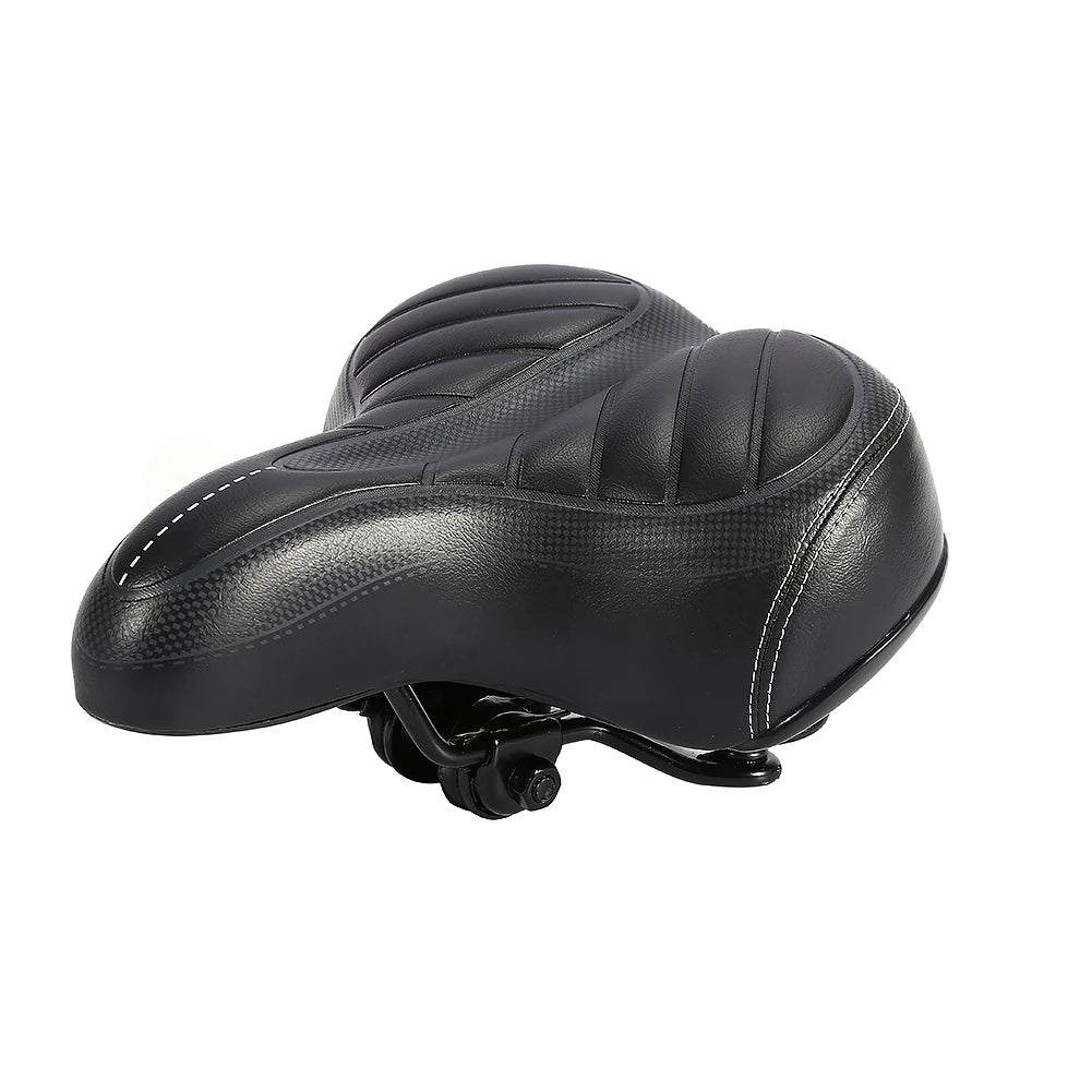 Ultra Weicher Fahrradsattel – Dick Gepolsterter City & Mountainbike Sitz | Matte Schwarzer Komfortsattel Ersatz Kaufschwan®