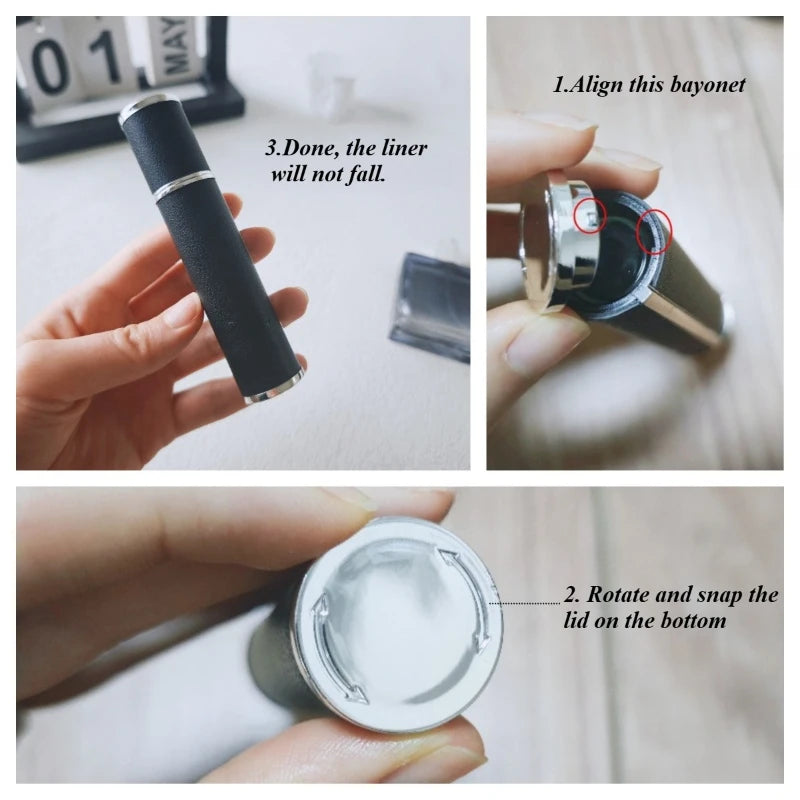 10ml Luxus Leder Glas Parfüm Sprayflasche – Tragbarer Nachfüllbarer Mini Atomizer | Reise-Parfüm Nachfüllbehälter Kaufschwan®