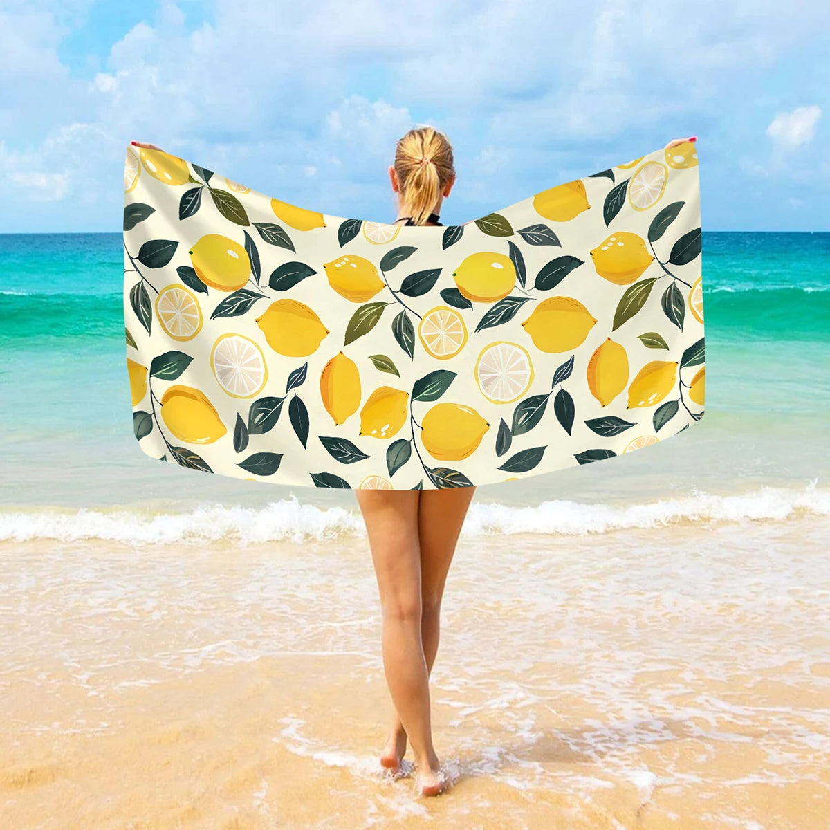 Einfaches & Stilvolles Strandtuch mit Tiermuster – Großes Schnell Trocknendes Mikrofaser Handtuch | Weiches & Saugfähiges Sommer Strandtuch Kaufschwan®