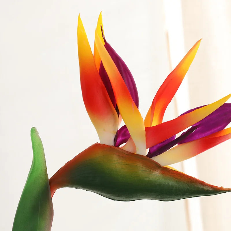 80cm Künstliche Paradiesvogelblume – Realistische Tropenpflanze für Wohnräume, Showroom & Innenraumdekoration Kaufschwan®