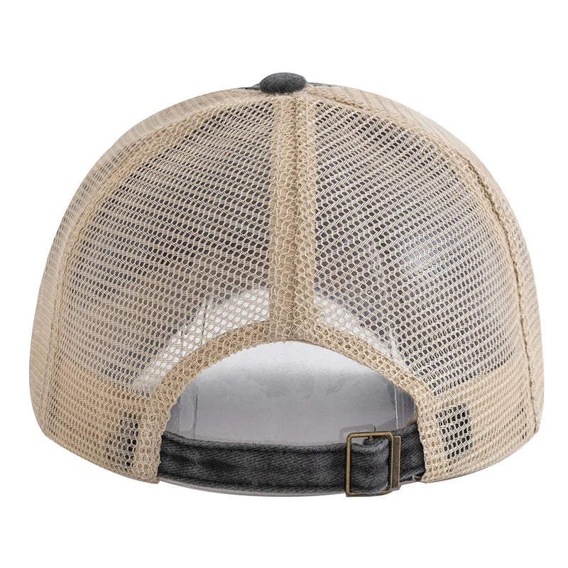 Unisex Trucker Cap | Mehrfarbige Einfarbige Baseballkappe | Washed Cotton Baseballcap für Herren & Damen Kaufschwan®