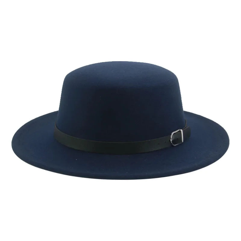 Gefilzter Herren Hut – Einfarbiger Klassischer Fedora mit Gürtelband, Casual & Formeller Winterhut Kaufschwan®