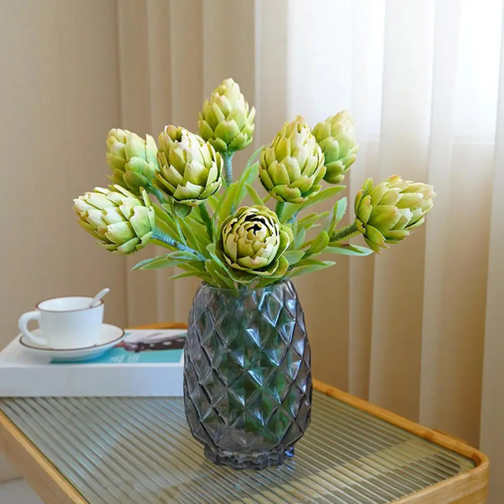 Künstliche Artischocken & Protea Cynaroides – Realistische Kunstblumen für Tischdekoration, Wohnzimmer & Hochzeitsarrangements Kaufschwan®