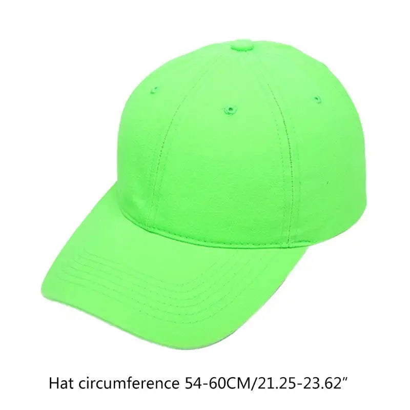 Neon Baumwolle Baseballkappe | Fluoreszierende Neon Farben Baseballcap | Outdoor Sport Snapback Trucker Baseballcap Kaufschwan®