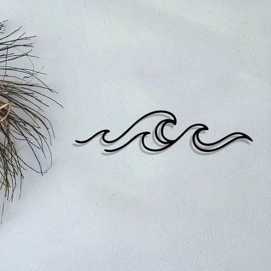 Metall Wellen Wandbild – Rostfreie Eisen Minimalistische Dekoration Kaufschwan®