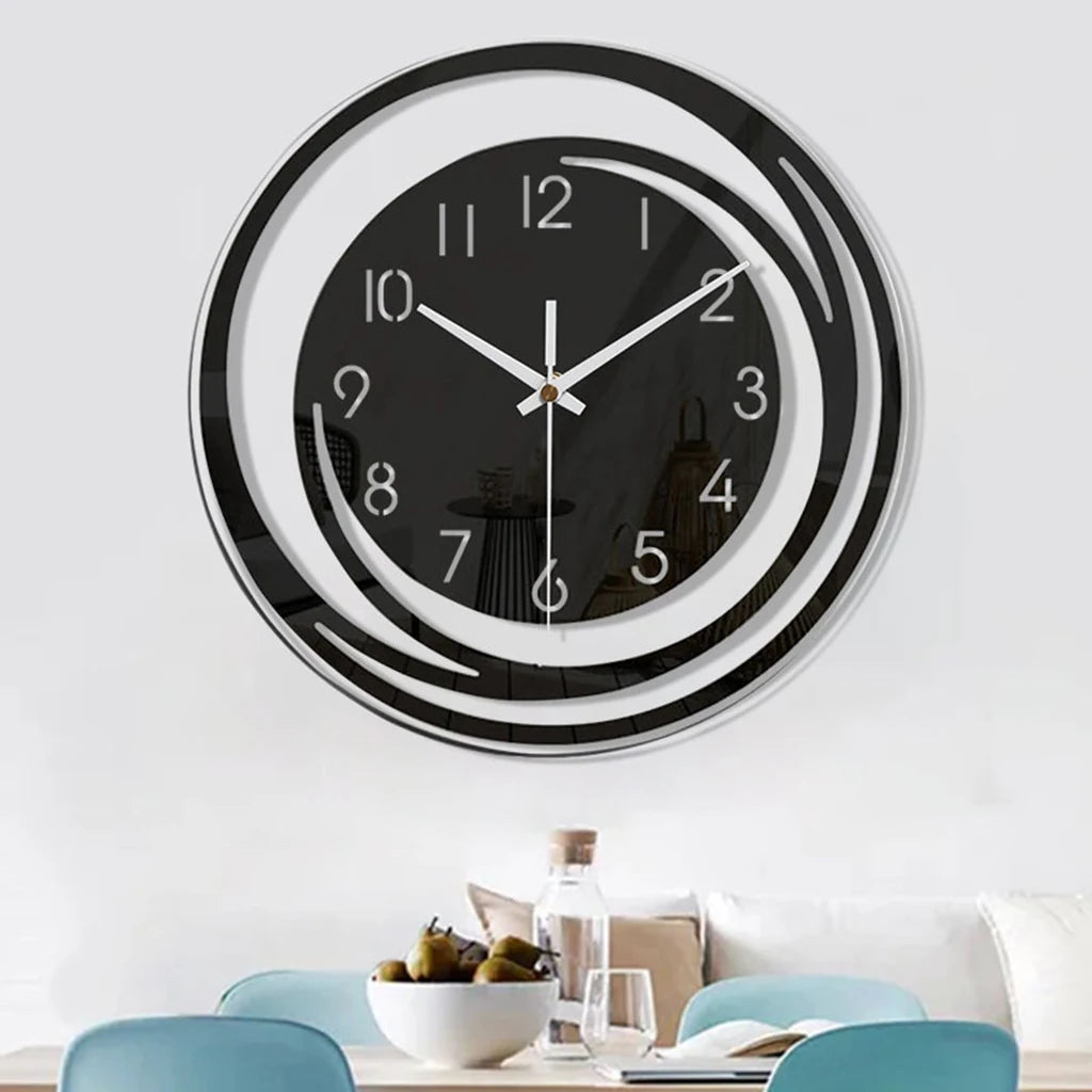 Moderne Acryl Wanduhr mit Pendel – Leise Deko Uhr Kaufschwan®